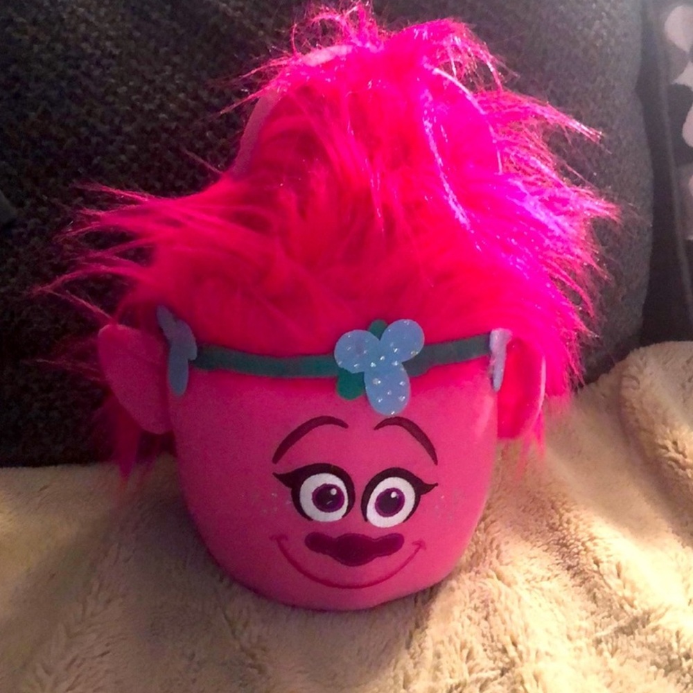 Trolls poppy  Easter  candy  basket bucket